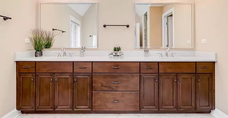 Bathroom Cabinet Renovation in Claremore