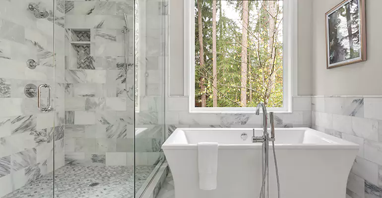 Bathtub to Tile Shower Conversion in Claremore